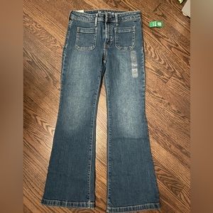 Brand New Girls Flare Jeans Medium Wash Gap Kids